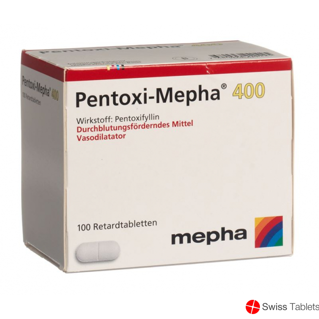 Pentoxi Mepha 400 Retard Tabletten 400mg 100 Stück buy online