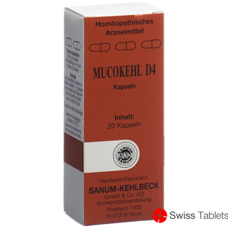 Mucokehl Kapseln D 4 20 Stück buy online