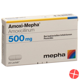 Amoxi Mepha 500 Lactabs 500mg 20 Stück