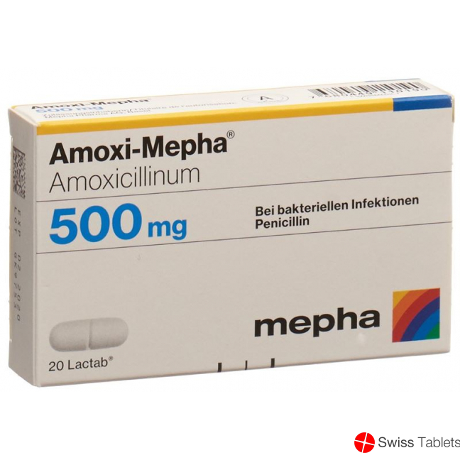 Amoxi Mepha 500 Lactabs 500mg 20 Stück buy online