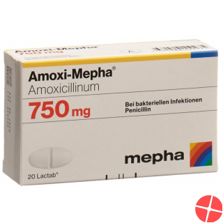 Amoxi Mepha 750 Lactabs 750mg 20 Stück