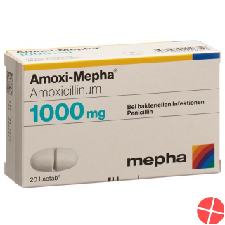 Amoxi Mepha 1000 Lactabs 1000mg 20 Stück