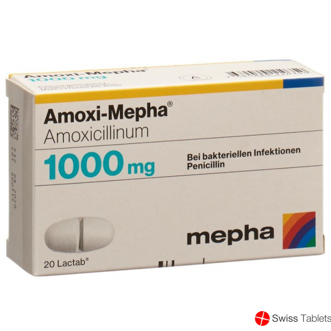 Amoxi Mepha 1000 Lactabs 1000mg 20 Stück buy online
