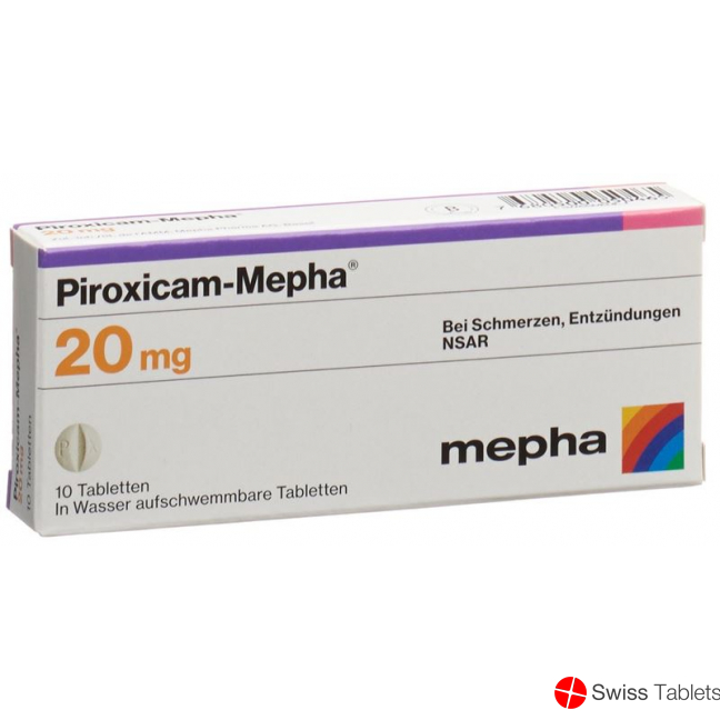 Piroxicam Mepha Tabletten 20mg 10 Stück buy online