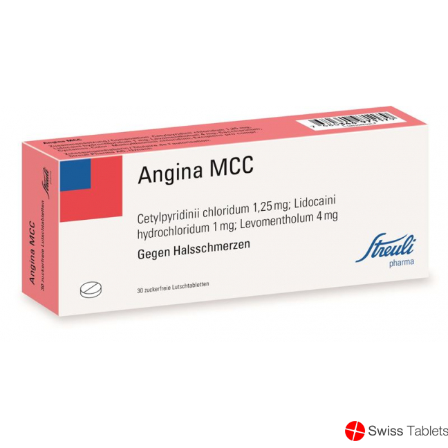 Angina Mcc Streuli Lutschtabletten 30 Stück buy online