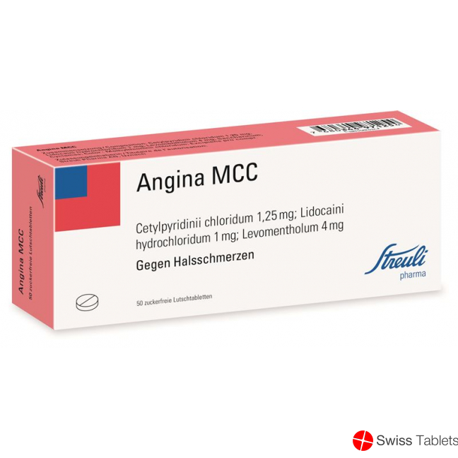 Angina Mcc Streuli Lutschtabletten 50 Stück buy online
