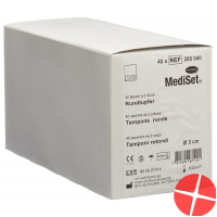 Mediset IVF Rundtupfer 3cm Steril 40 Beutel 2 Stück