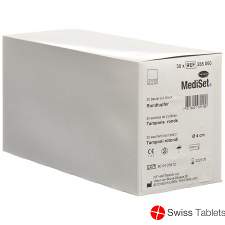 Mediset IVF Rundtupfer 4cm Steril 30 Beutel 2 Stück buy online