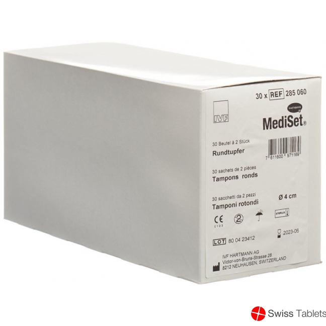 Mediset IVF Rundtupfer 4cm Steril 30 Beutel 2 Stück buy online
