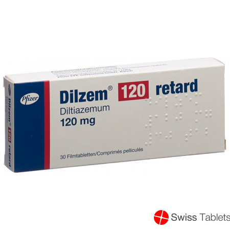 Dilzem Retard Filmtabletten 120mg 30 Stück buy online Dilzem Retard Filmtabletten 120mg 30 Stück buy online