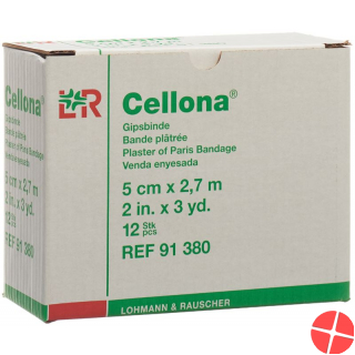 Cellona Gipsbinden 2.75mx5cm Feincremig 12 Stück