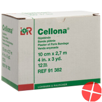 Cellona Gipsbinden 2.75mx10cm Feincremig 12 Stück Cellona Gipsbinden 2.75mx10cm Feincremig 12 Stück