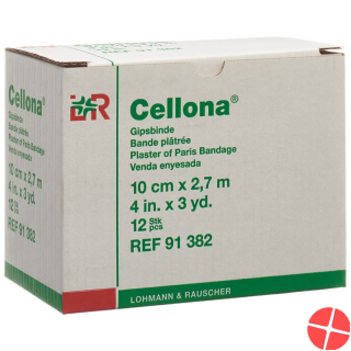 Cellona Gipsbinden 2.75mx10cm Feincremig 12 Stück