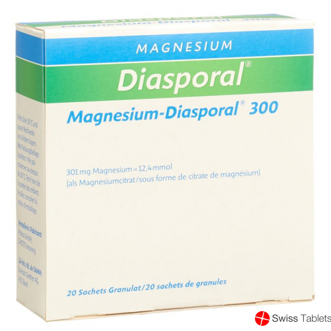 Magnesium Diasporal Granulat 300mg 20 Beutel 5g buy online