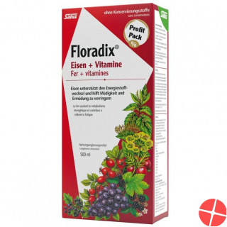 Floradix vitamins + organic iron Juice bottle 500ml