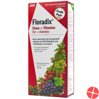 Floradix vitamins + organic iron Juice bottle 700ml