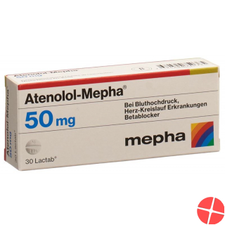 Atenolol Mepha 50 Lactabs 50mg 30 Stück