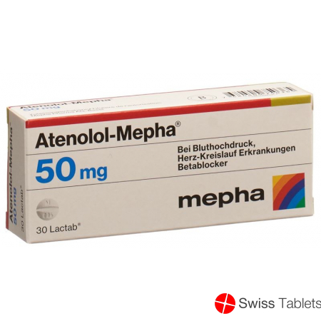 Atenolol Mepha 50 Lactabs 50mg 30 Stück buy online