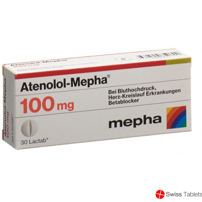 Atenolol Mepha Lactabs 100mg 30 Stück buy online