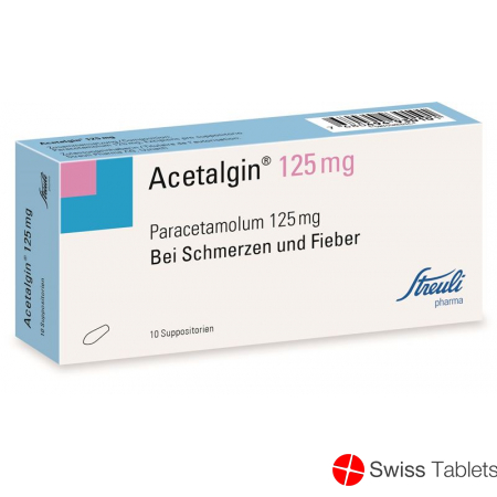 Acetalgin 125mg 10 Zäpfchen buy online