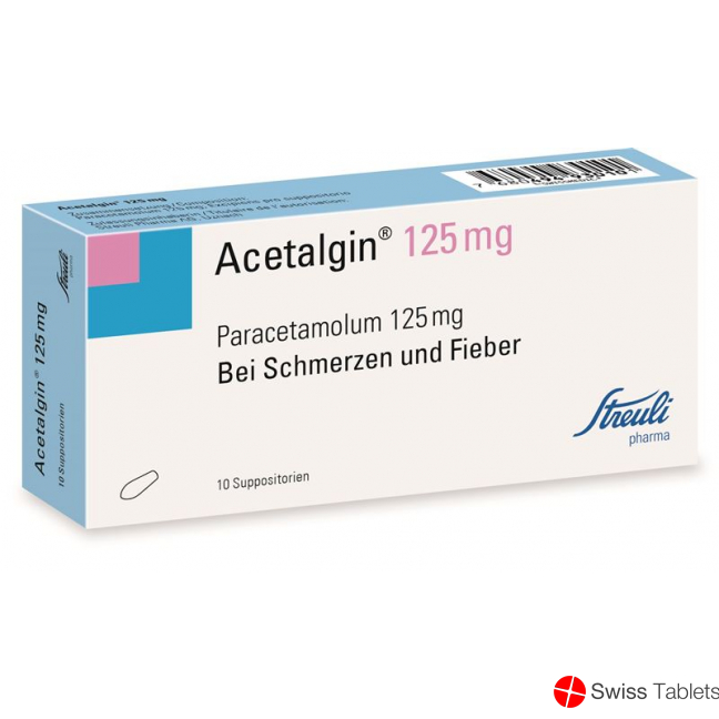 Acetalgin 125mg 10 Zäpfchen buy online