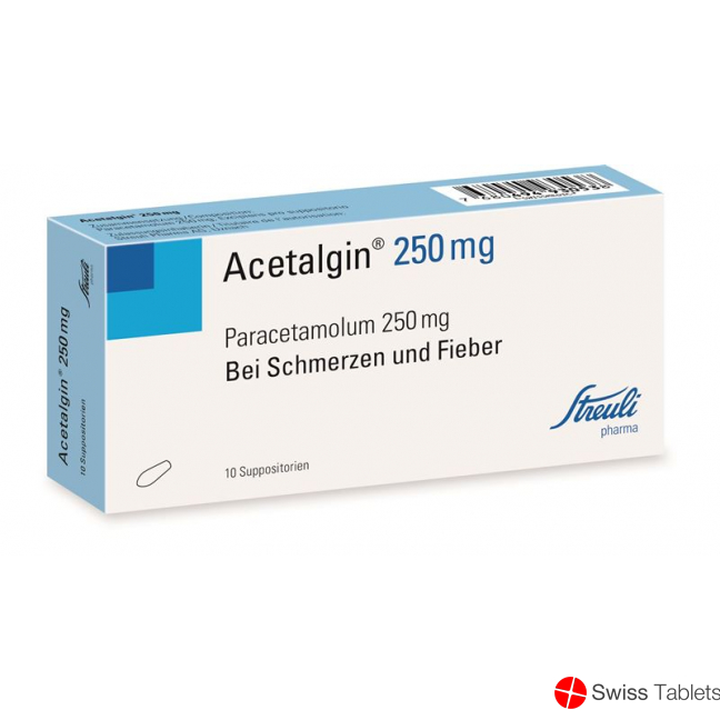 Acetalgin 250mg 10 Zäpfchen buy online