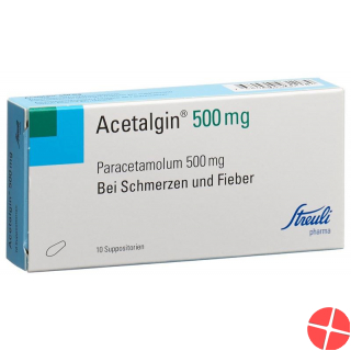 Acetalgin 500mg 10 Zäpfchen