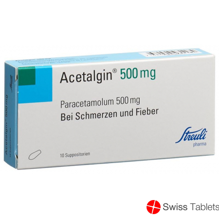 Acetalgin 500mg 10 Zäpfchen buy online