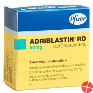 Adriblastin Rd Trockensubstanz 50mg Durchstechflasche 2 Stück