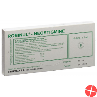 Robinul Neostigmine Injektionslösung 10 Ampullen 1ml