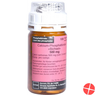 Calcium Phosphatbind Bichsel Tabletten 500mg 100 Stück