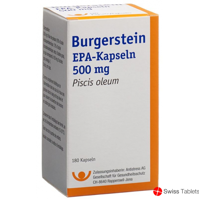 Burgerstein EPA capsules 500 mg Ds 180 pieces buy online
