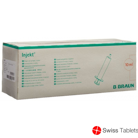 Braun Injektionsspritze 10ml Luer 2-teilig Exzentrisch 100 Stück buy online