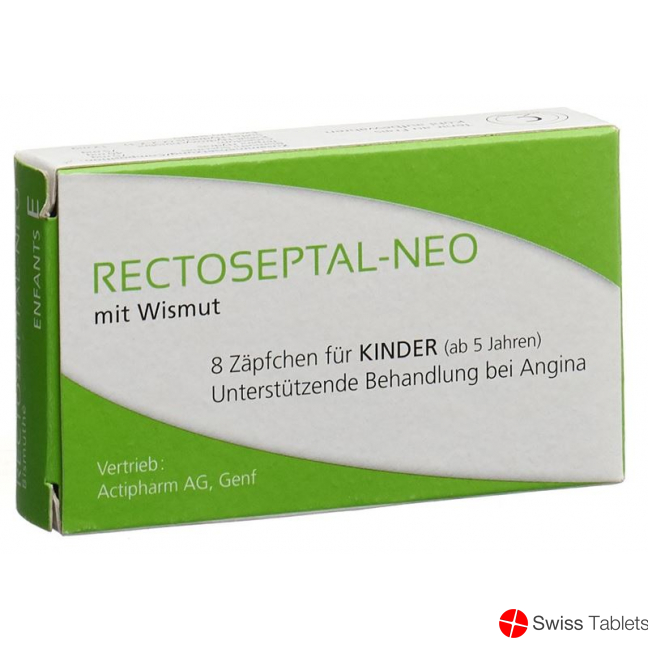 Rectoseptal Neo Wismut Zäpfchen Kind 8 Stück buy online