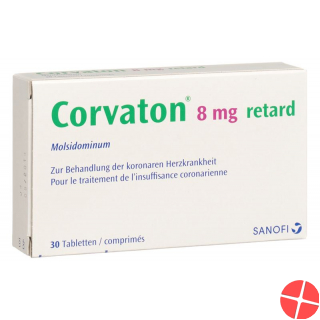 Corvaton Retard Tabletten 8mg 30 Stück