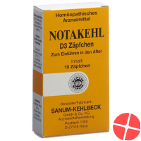 Notakehl Zäpfchen D 3 10 Stück