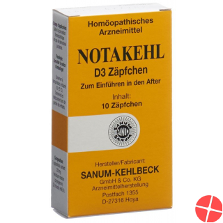Notakehl Zäpfchen D 3 10 Stück