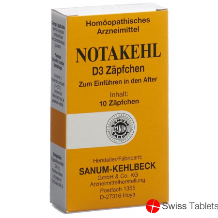 Notakehl Zäpfchen D 3 10 Stück buy online