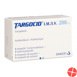 Targocid Trockensubstanz 200mg C Solv i.v./i.m. Ampullen
