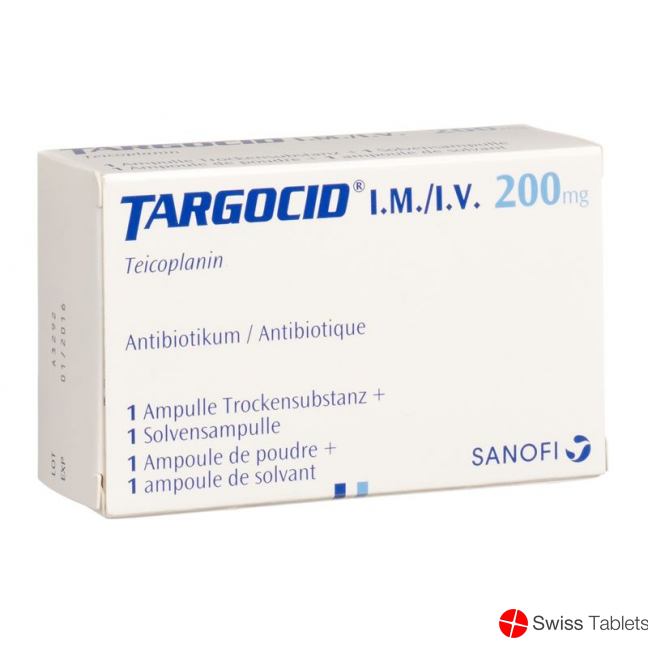 Targocid Trockensubstanz 200mg C Solv i.v./i.m. Ampullen buy online