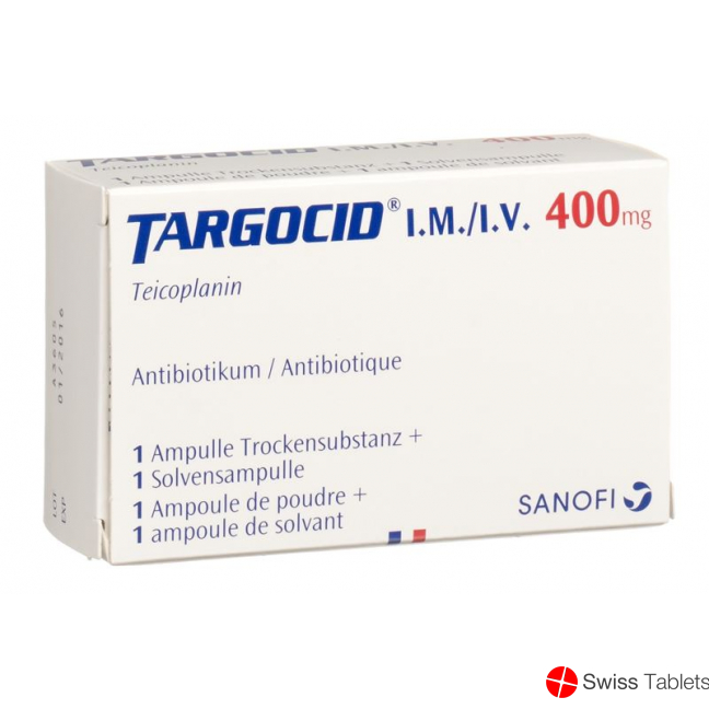 Targocid Trockensubstanz 400mg C Solv i.v./i.m. Ampullen buy online
