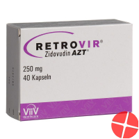 Retrovir Azt Kapseln 250mg 40 Stück