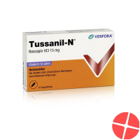 Tussanil N 15mg Kinder 10 Zäpfchen