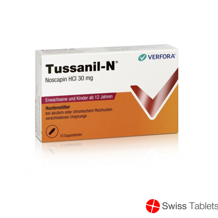 Tussanil N Zäpfchen 30mg Erwachsene 10 Stück buy online