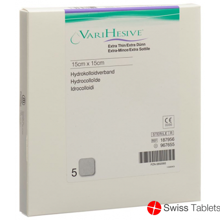 VariHesive Extra Dünn Hydrokolloidverband 15x15cm 5 Stück buy online VariHesive Extra Dünn Hydrokolloidverband 15x15cm 5 Stück buy online