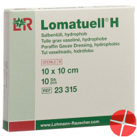Lomatuell H Salbenkompresse 10x10cm Steril 10 Stück