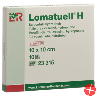 Lomatuell H Salbenkompresse 10x10cm Steril 10 Stück