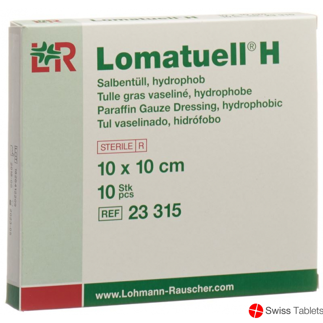 Lomatuell H Salbenkompresse 10x10cm Steril 10 Stück buy online
