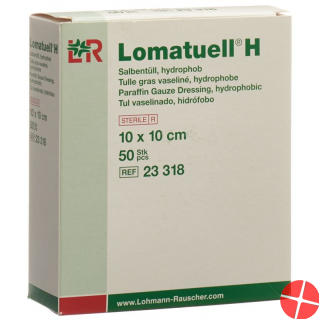 Lomatuell H Salbenkompresse 10x10cm Steril 50 Stück