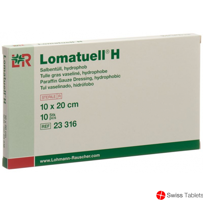Lomatuell H Salbenkompresse 10x20cm Steril 10 Stück buy online
